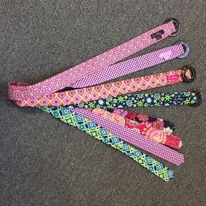 Lot of 4 Vera Bradley Belts